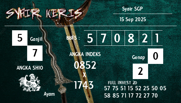  - Syair SGP