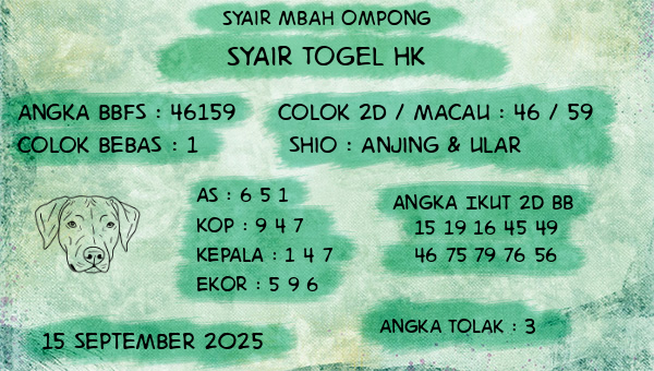 Syair Mbah Ompong - Syair Togel HK