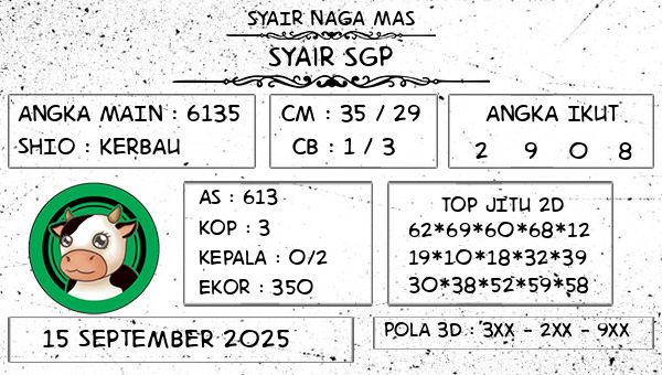 SYAIR NAGA MAS - Syair SGP